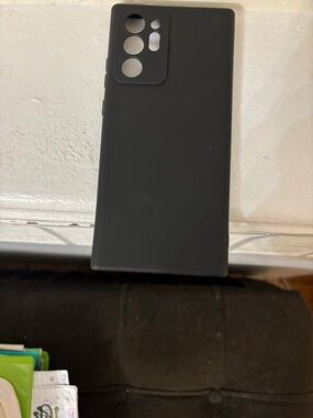 Black Silicone Phone Case - galaxy note 20 phone case